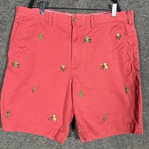 Polo Ralph Lauren Shorts‎ Mens 36 Red Stretch Classic Fit Pickle Ball AOP
